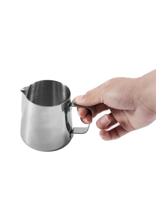 POLLEN LIFE Stainless Steel Frothing Pitcher Pull Flower Cup Silver  - Image 3