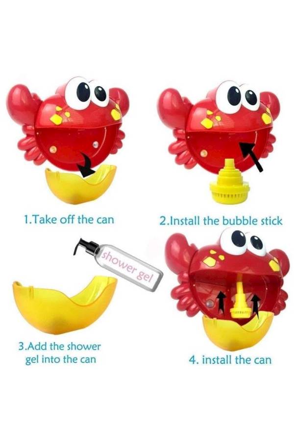 Crab Bubble Blower Toy