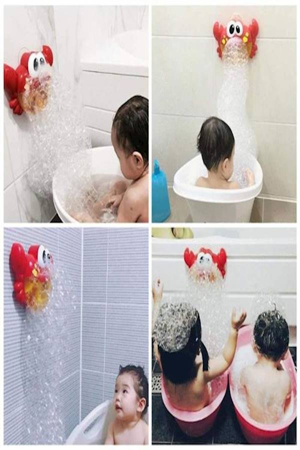 لعبة نفخ فقاقيع لحوض الاستحمام على شكل سلطعون - Image 5