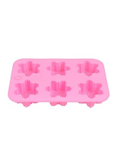 6 Slots Different Snowflakes Silicone Cake Mold Pink - v1555481440/N23417318A_1