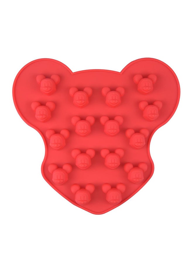 POLLEN LIFE Non Stick Silicone Mickey Cake Chocolate Mold Red  - Image 1