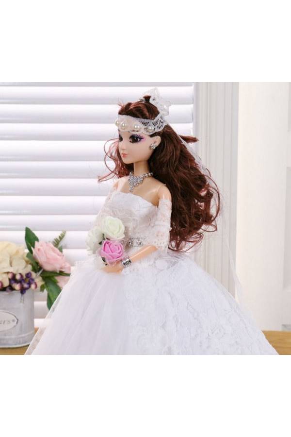 Veil Princess Wedding Dress Doll Clothes 48cm - Image 4