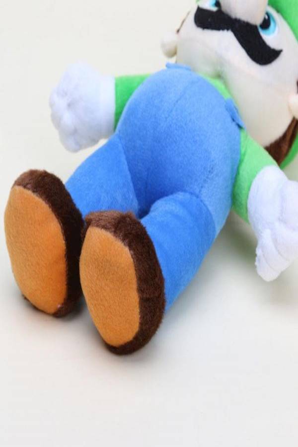 دمية محشوة لشخصية لويجي من لعبة الفيديو "Super Mario" 10بوصة - Image 3