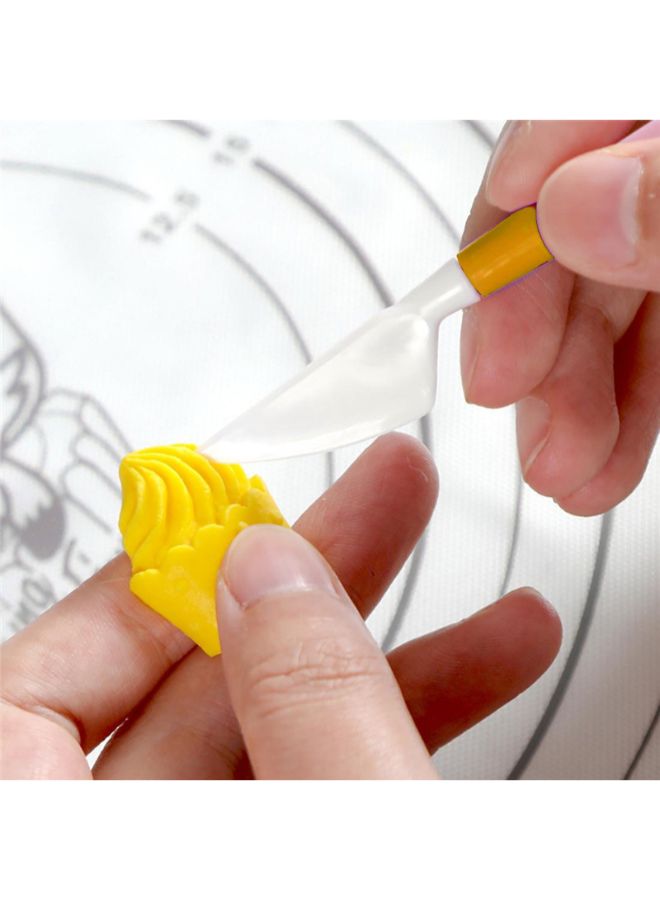 POLLEN LIFE 8 Piece Bakery Tool Cake Knife Scraper Set Yellow  - Image 5