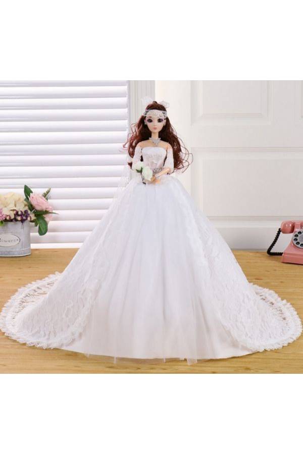 Veil Princess Wedding Dress Doll Clothes 48cm - Image 2