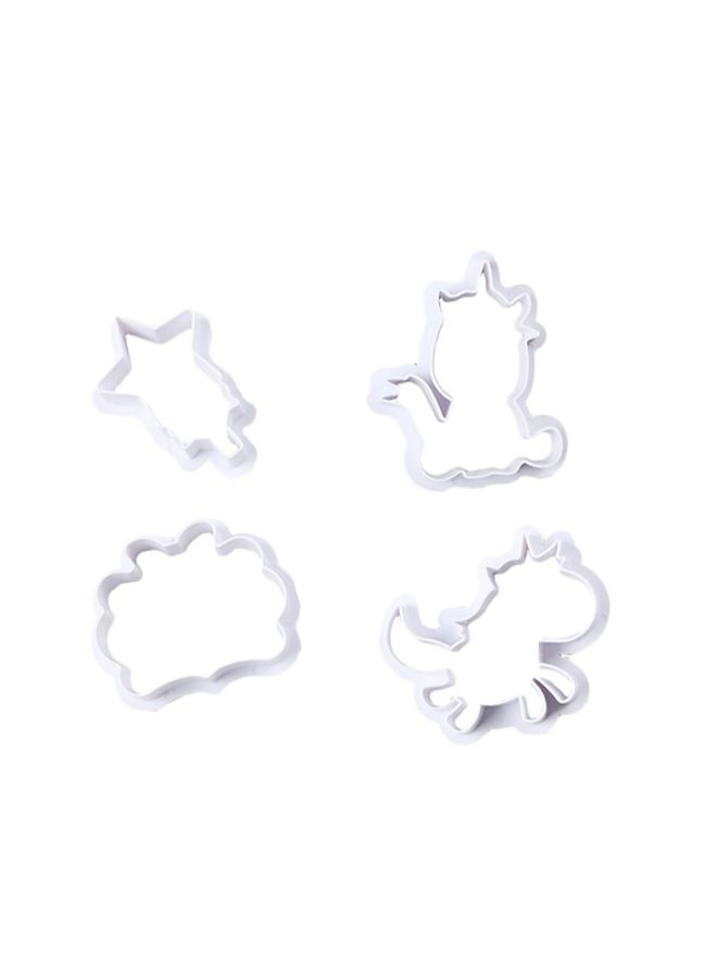 POLLEN LIFE - 8-Piece Silicone Unicorn Cake Mold Set White - Image 1