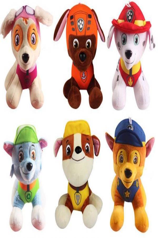6 Piece Paw Patrol Plush Toy - Image 1