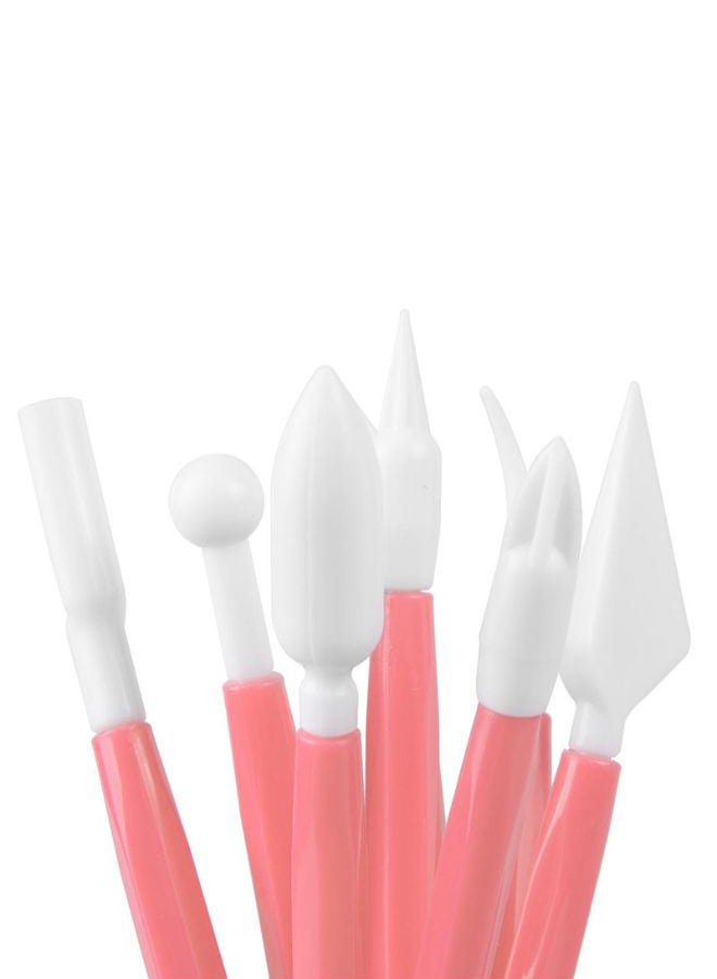 POLLEN LIFE 8 Piece Cake Knife Scraper Set Pink  - Image 2