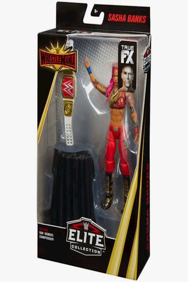 Mattel Games WWE Elite Sasha Banks Wrestlemania 35 Action Figure - Image 2
