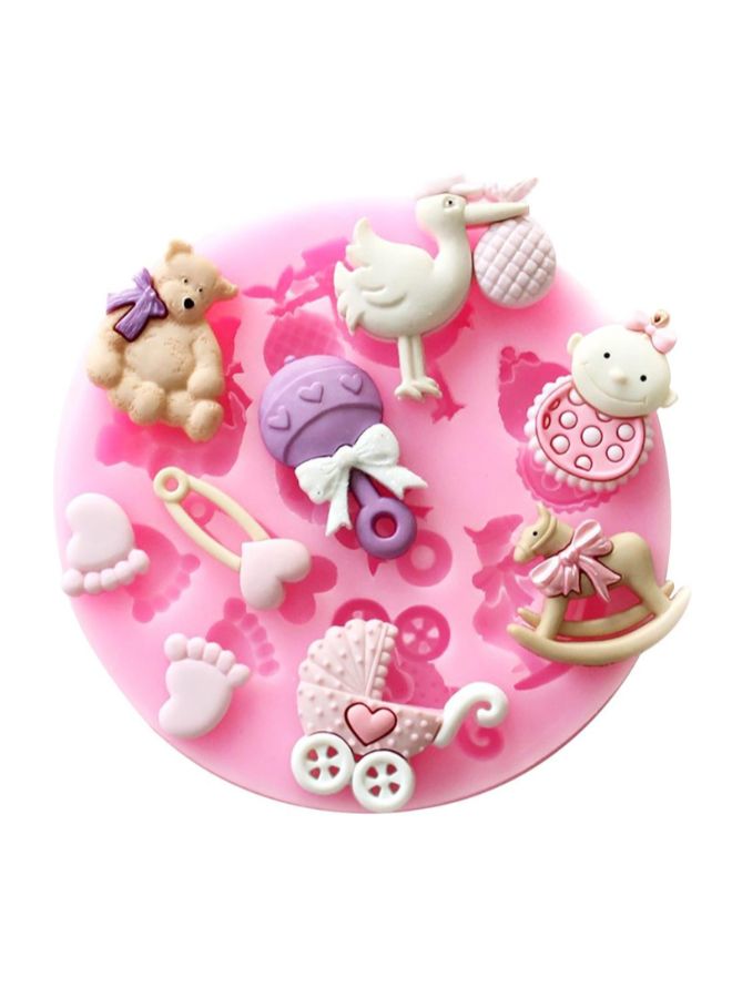 POLLEN LIFE - Silicone Non Stick Animal and Baby Cake, Chocolate Mold Pink - Image 1