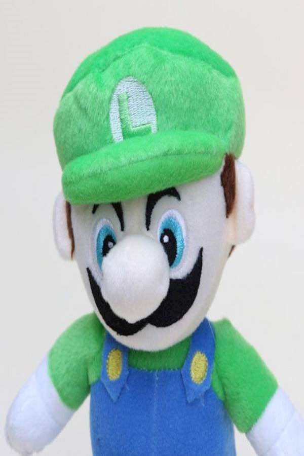 دمية محشوة لشخصية لويجي من لعبة الفيديو "Super Mario" 10بوصة - Image 2