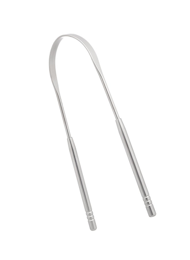Generic Tongue Toothbrush Dental Oral Hygiene Care Tool Silver 0.028kg  - Image 1