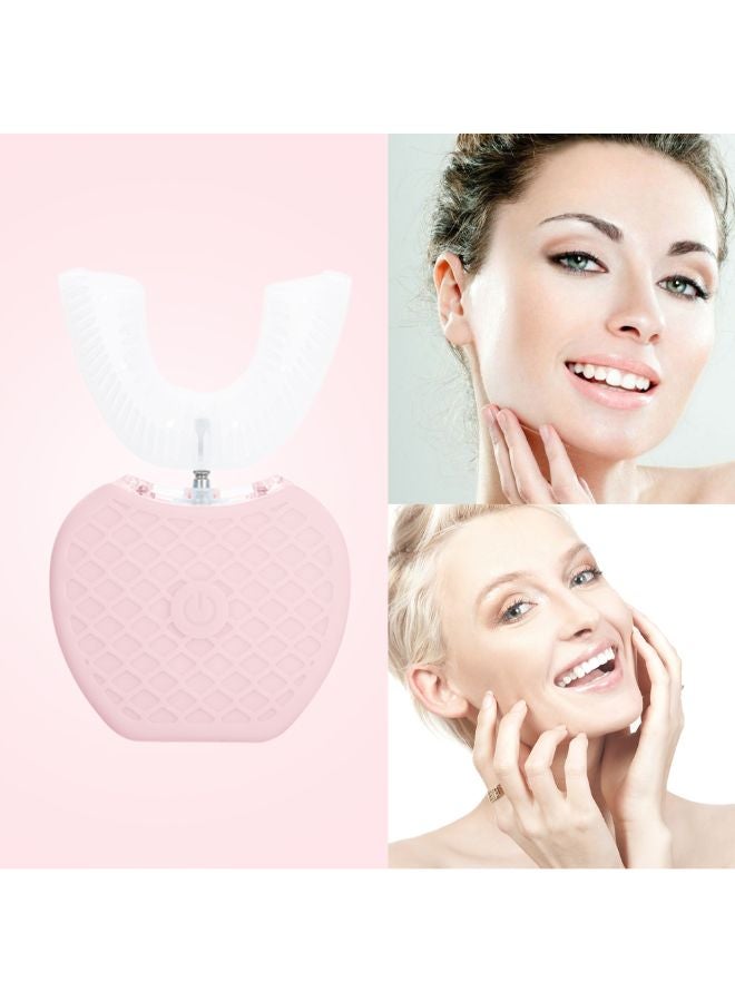 فرشاة أسنان كهربائية على شكل حرف U مع 4 أنظمة تشغيل وشحن لاسلكي أبيض 0.28كيلوجرام - Image 3