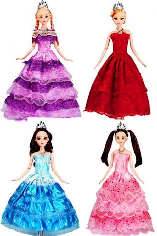 4-Piece Princess Wedding Dress Set For Barbie Doll - Image 1