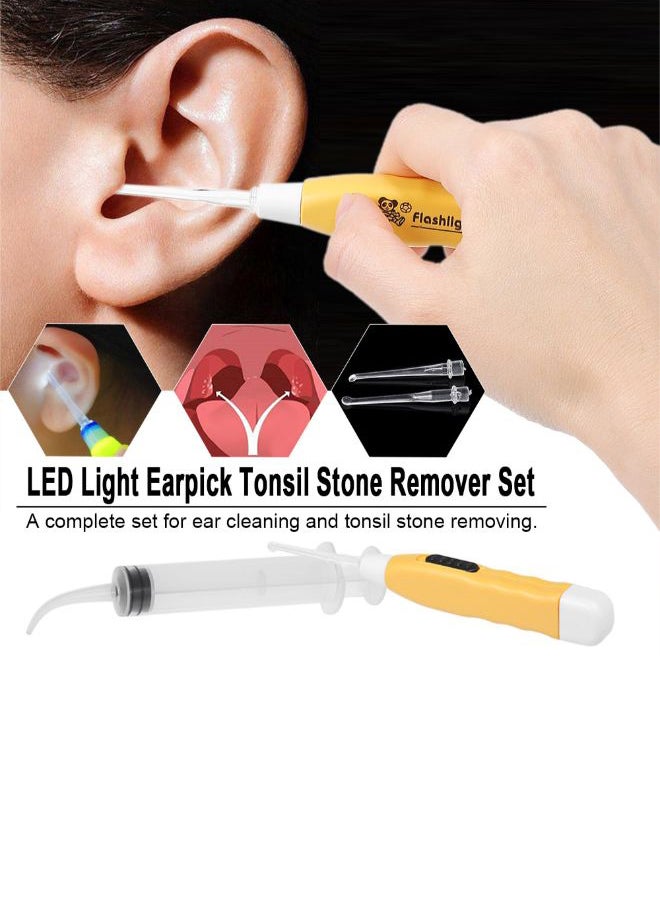 LED Light Earpick Tonsil Stone Remover Tool Transparent 0.026kg