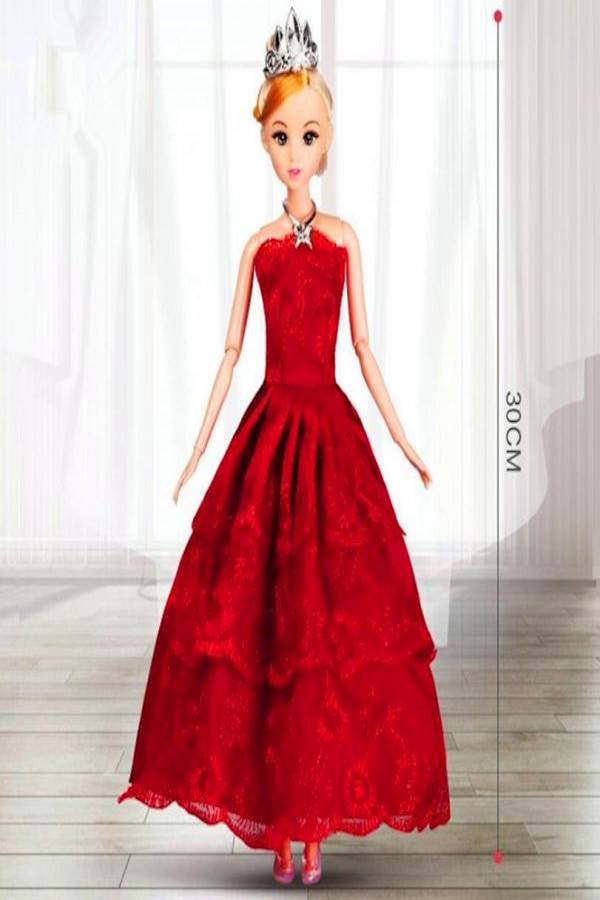 4-Piece Princess Wedding Dress Set For Barbie Doll - Image 3