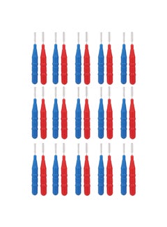 Generic 30-Piece Interdental Tooth Flossing Head Oral Dental Hygiene Brush Red/Blue 0.046kg  - Image 1