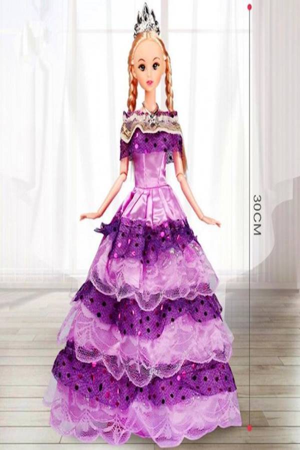 4-Piece Princess Wedding Dress Set For Barbie Doll - Image 2