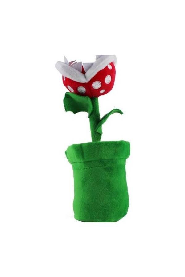 دمية محشوة على شكل وردة مفترسة من لعبة "Super Mario" 25سم - Image 2