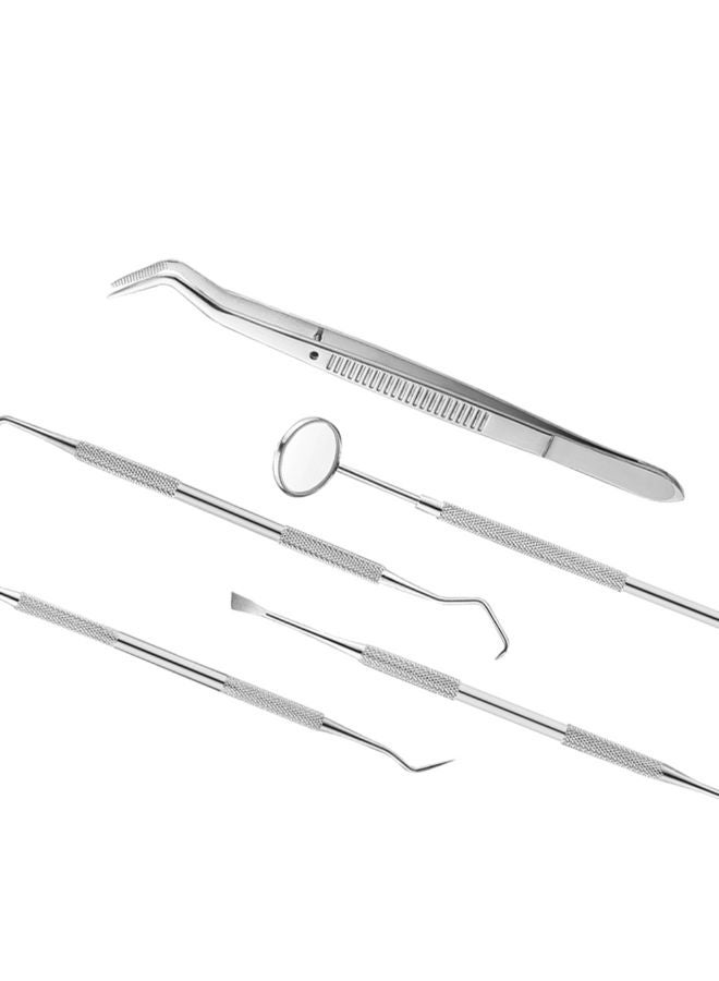 Generic - 5-Piece Dental Tool Kit Silver 0.142kg - Image 1
