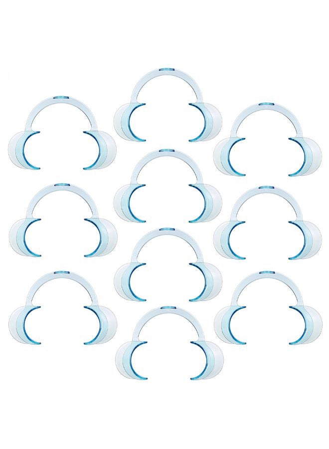 طقم أدوات لفتح الفم والشفاه لأطباء الأسنان مكون من 10 قطع أزرق 0.079كيلوجرام - Image 2