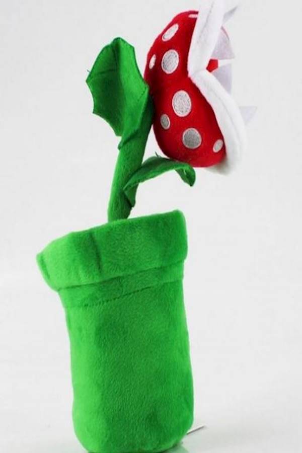 دمية محشوة على شكل وردة مفترسة من لعبة "Super Mario" 25سم - Image 4