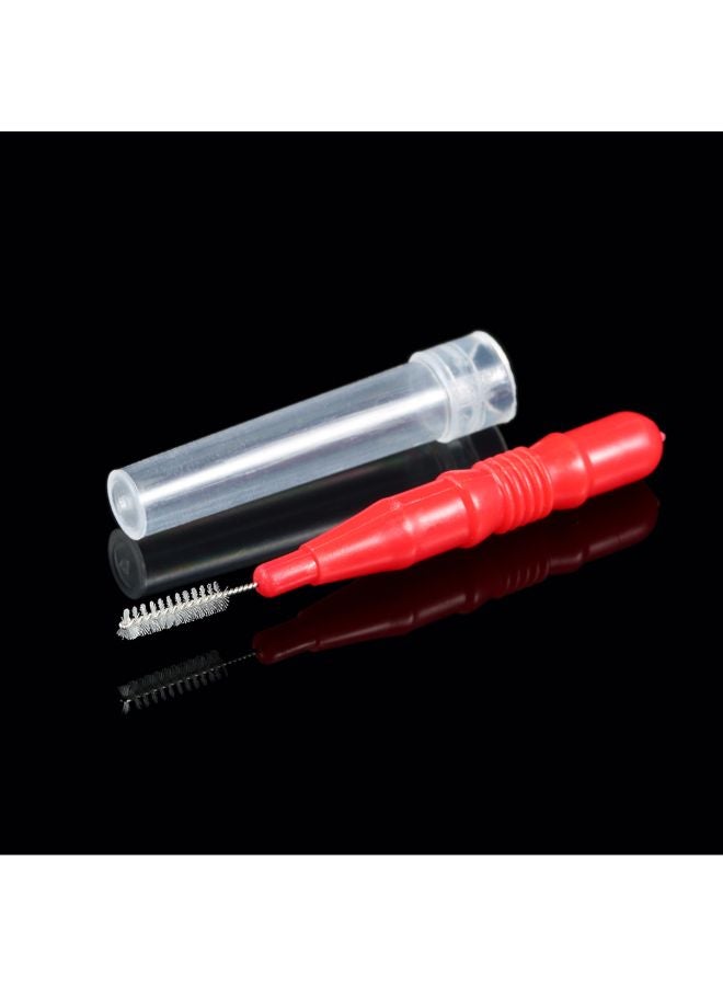 50-Piece Inter Dental Brush Floss Head Tooth Pick Tool Blue/Red 0.08kg
