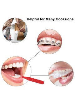 Generic 30-Piece Interdental Tooth Flossing Head Oral Dental Hygiene Brush Red/Blue 0.046kg  - Image 5