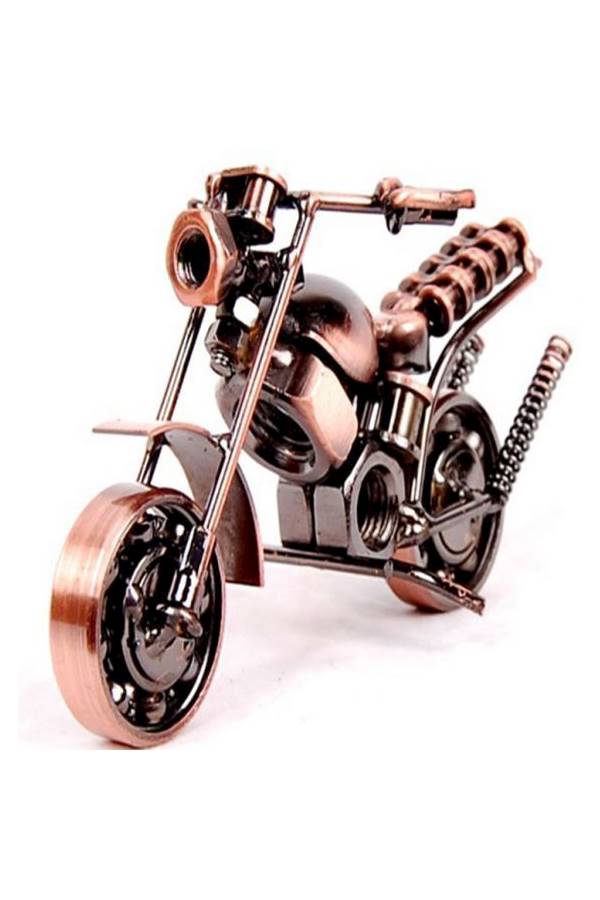 مجسم صغير لدراجة نارية من الفولاذ