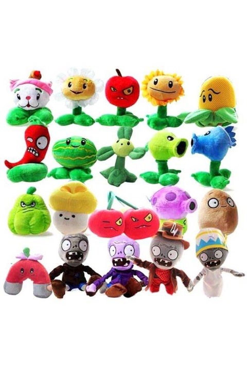 20-Piece Plants Vs Zombies Plush Soft Toy Set