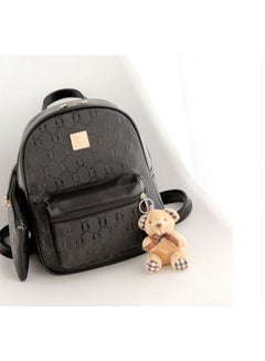 Generic Pack Of 2 Leather Wallet And Backpack Black  - Image 2