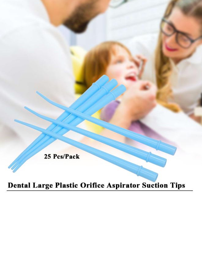 Generic - 25-Piece Dentist Dental Orifice Suction Tool Light Blue 80grams - Image 1