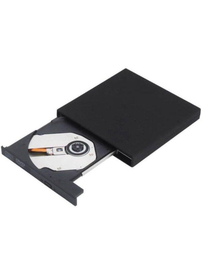 محرك أقراص Dvd Rom/ ‏Cd Rw خارجي للنسخ والتسجيل مزود بمنفذ USB 2.0 وواجهة Ide أسود - Image 5