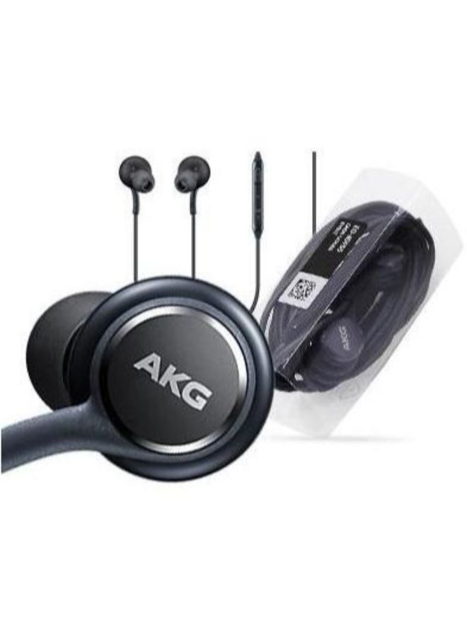AKG - Wired In-Ear Earphone With mic For S8 Black - Image 1