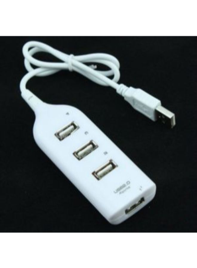 Mini 4 Port USB High Speed Hub White - Image 4