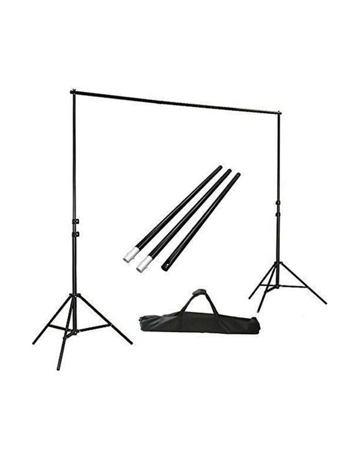 كوبيك حامل قابل للتعديل لستارة خلفية التصوير الفوتوغرافي أسود - Image 1