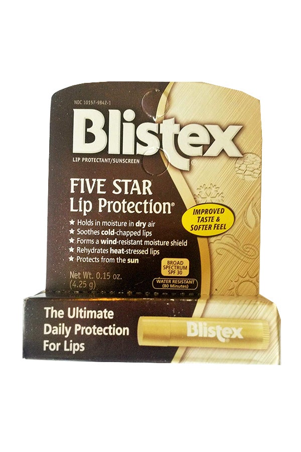 مجموعة من 3 قطع من واقٍ للشفاه بخمس مزايا بنكهة محسنة وملمس أنعم وعامل وقاية من الشمس 30