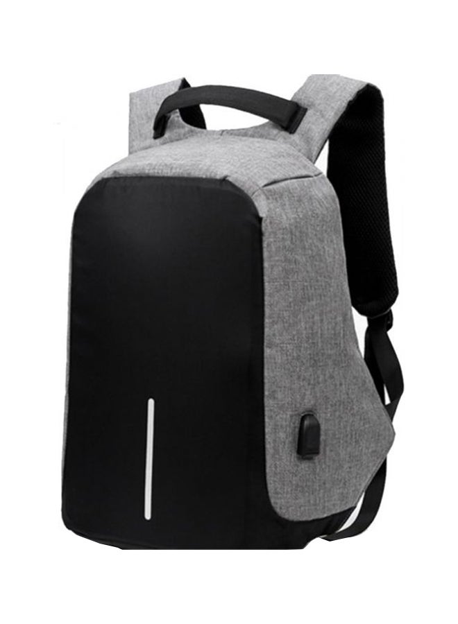YupFun Anti Theft Backpack For Laptop With USB Charging Port Black/Grey  - Image 1