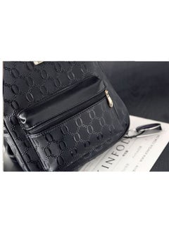 Generic Pack Of 2 Leather Wallet And Backpack Black  - Image 3
