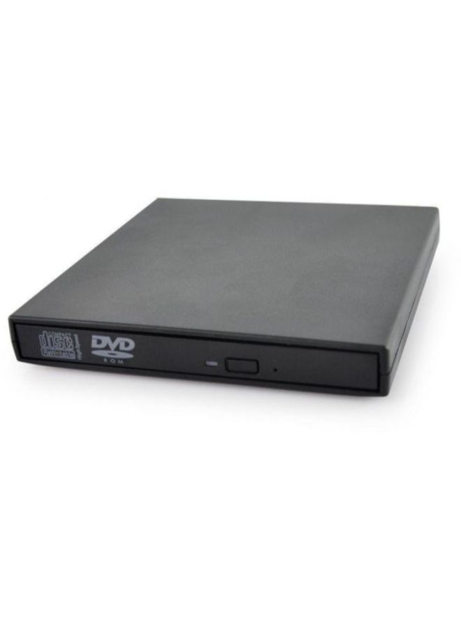 محرك أقراص Dvd Rom/ ‏Cd Rw خارجي للنسخ والتسجيل مزود بمنفذ USB 2.0 وواجهة Ide أسود - Image 2