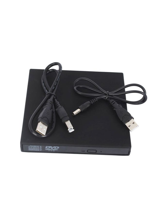 USB 2.0 External IDE DVD ROM CD±RW Burner Writer Drive Portable For Mac Win7 black  - Image 1