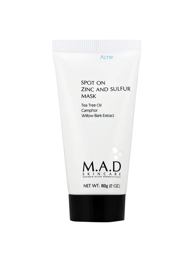 M.A.D Skincare - Spot On Zinc And Sulfur Mask - Image 1