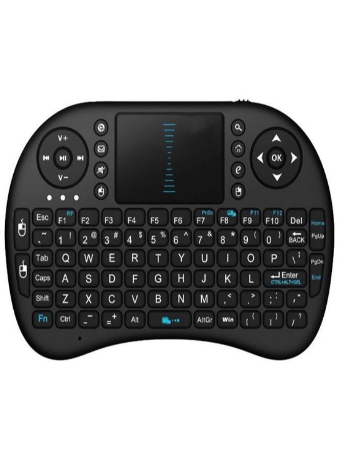 Generic - Mini Wireless Qwerty Keyboard English Black - Image 1