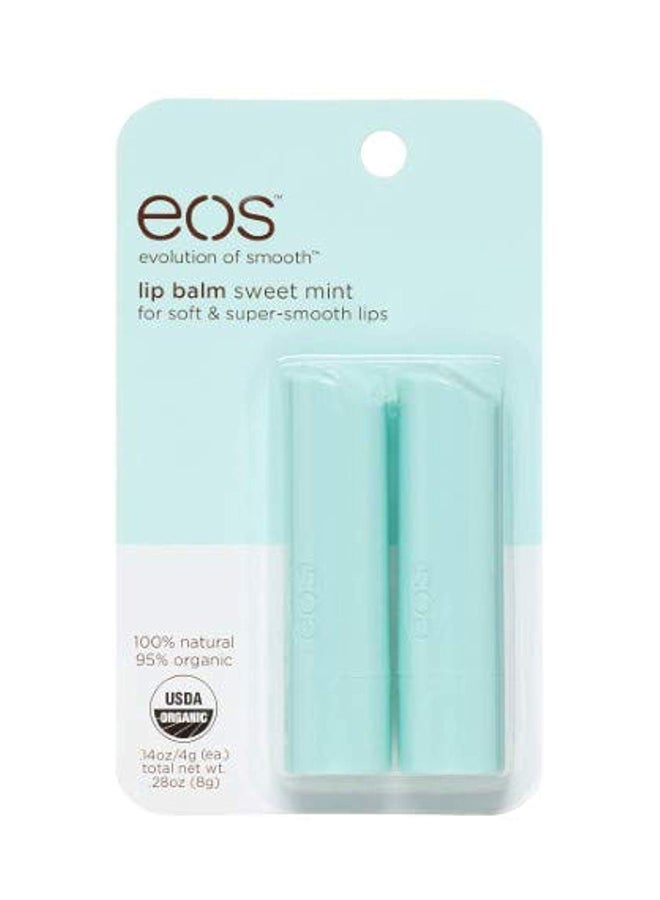 EOS Pack Of 12 Lip Balm Stick, Sweet Mint
