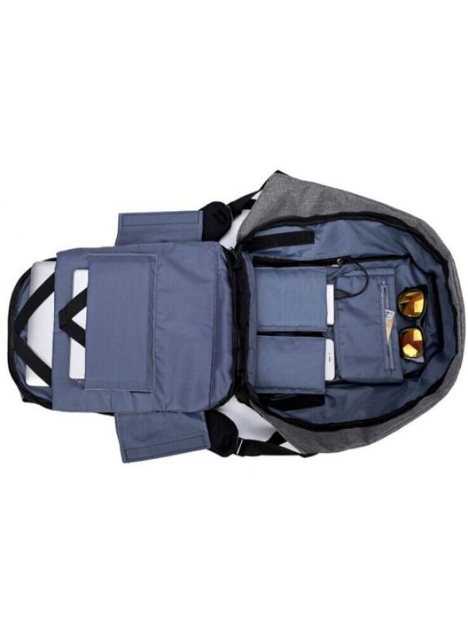 YupFun Anti Theft Backpack For Laptop With USB Charging Port Black/Grey  - Image 2