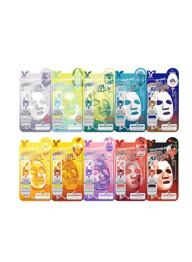 إليزافيكا شرائح ماسك رينجي ذات المفعول العميق من 10 قطع