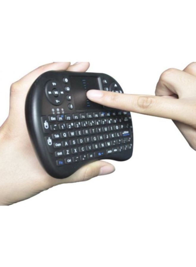 Generic - Mini Wireless Qwerty Keyboard English Black - Image 1