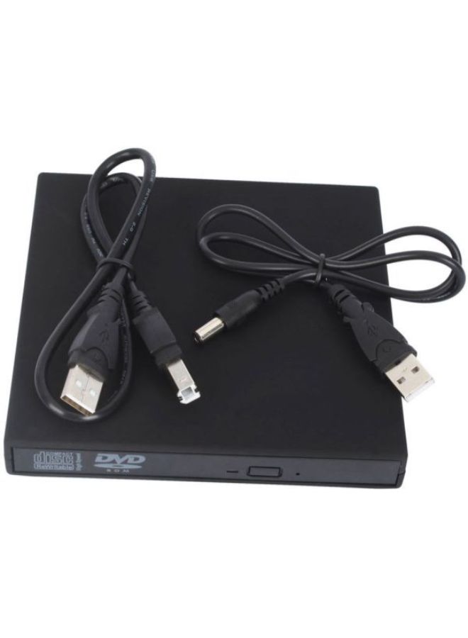 USB 2.0 External IDE DVD ROM CD±RW Burner Writer Drive Portable For Mac Win7 black  - Image 2