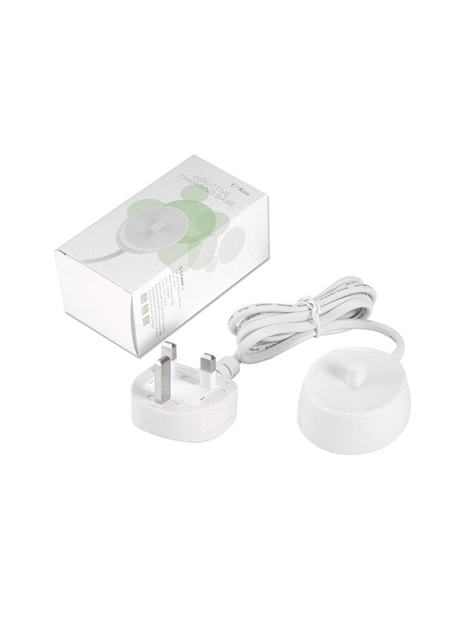 Electronic Toothbrush Replacement Charging Cradle Base White 10.5*5.5*6.5cm - Image 1