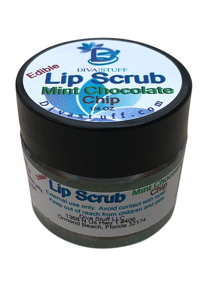 Diva Stuff Mint Chocolate Chip Lip Scrub Green